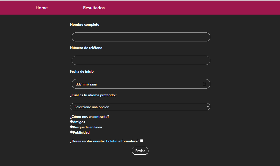 proyecto titulado Encuesta Dinámica